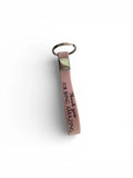 Appreciation / thank you quote keychain - pink - thank you for being amazing