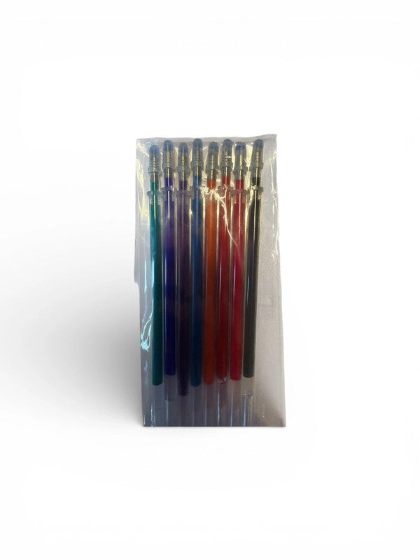 8 x erasable ink refills - multicolour - rainbow