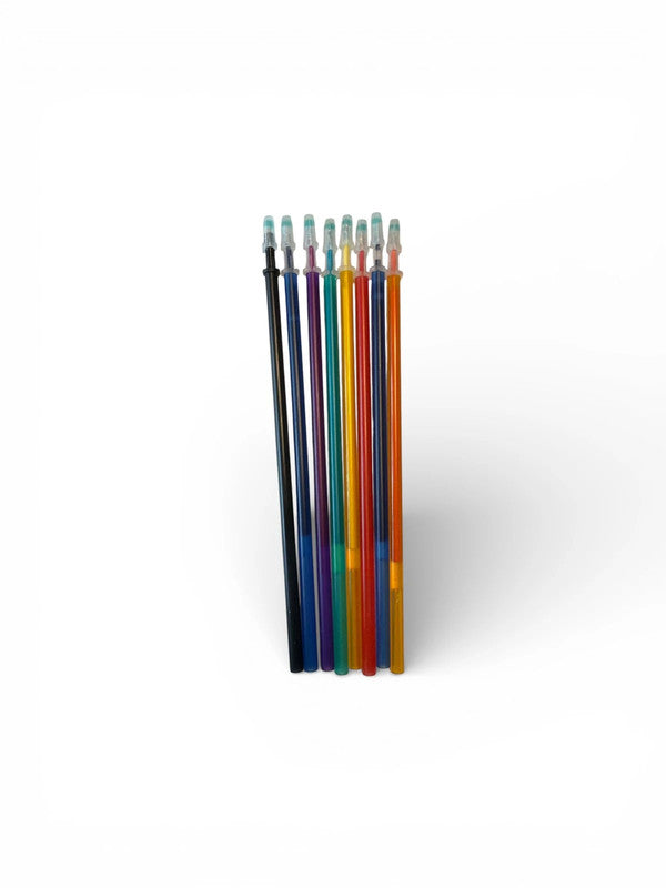8 x erasable pen refills - multicoloured