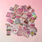 50 x high quality vinyl stickers - love books