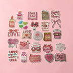 50 x high quality vinyl stickers - love books