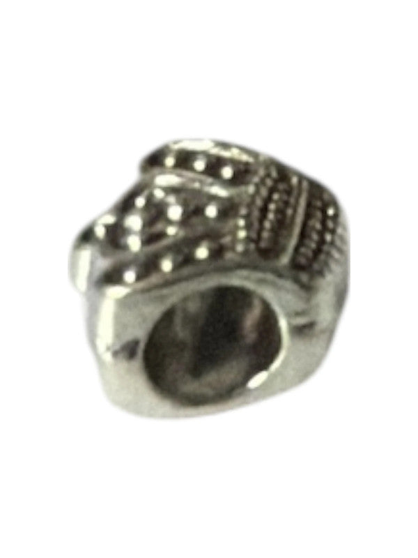 Metal charm for charm bracelet - Crown