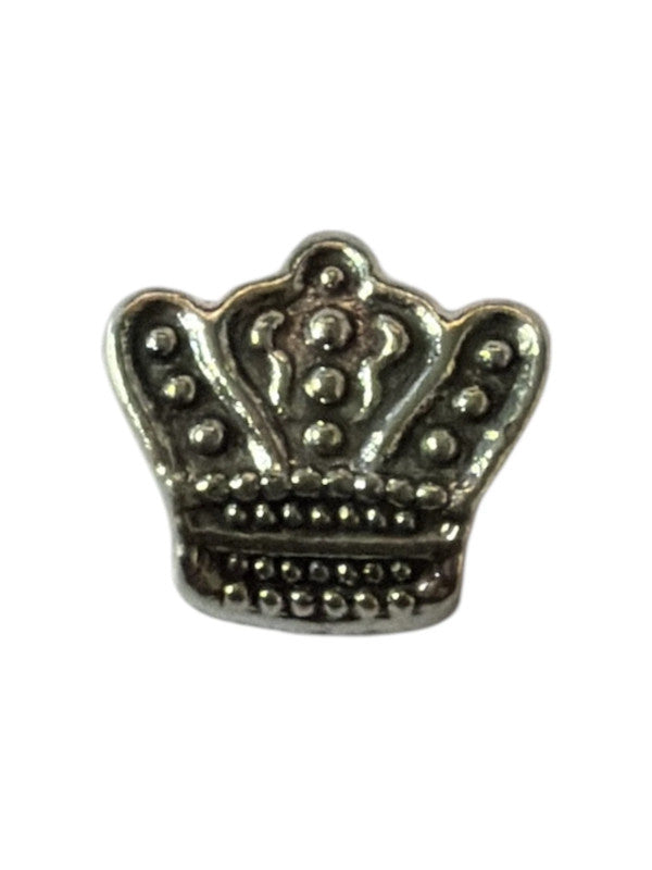 Metal charm for charm bracelet - Crown