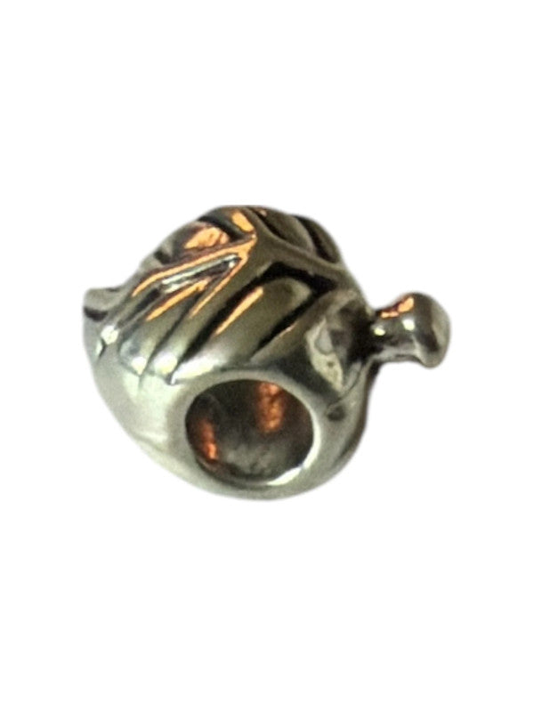 Metal charm for charm bracelet - Leaf design