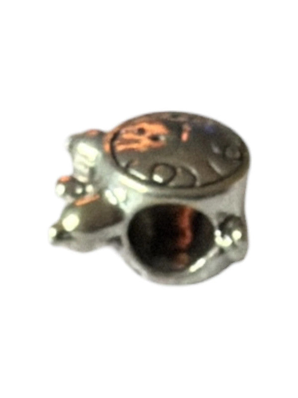 Metal charm for charm bracelet - alarm clock design