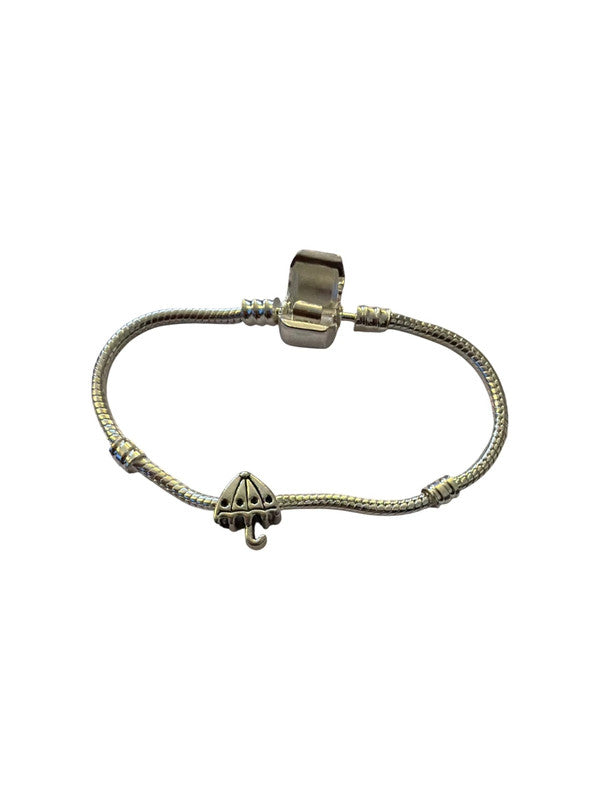 Metal charm for charm bracelet - Umbrella