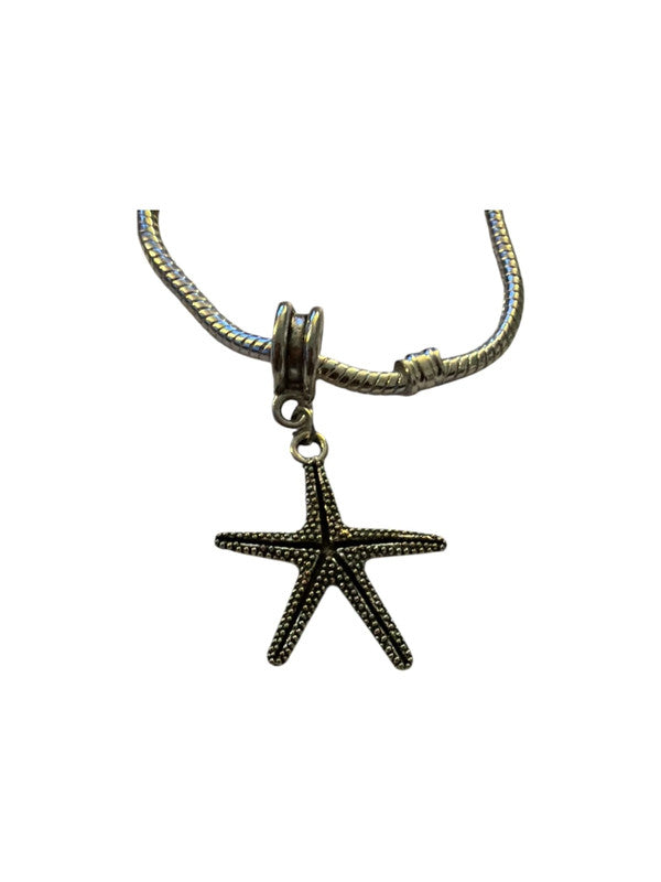 Metal charm for charm bracelet - Starfish